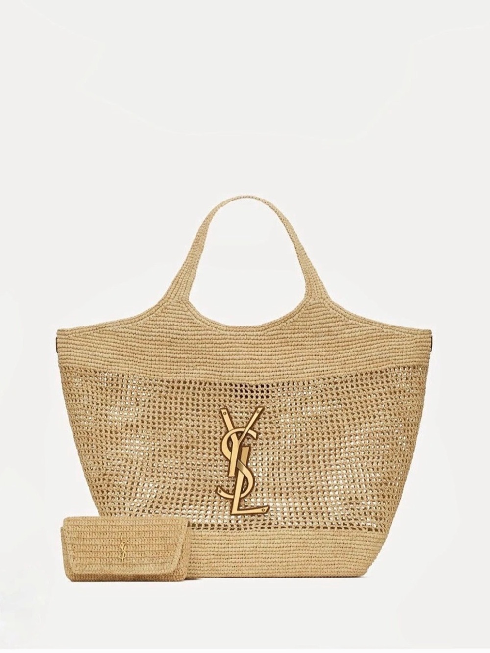 Fashion nova Panier Raffia Tote Bag in Brown